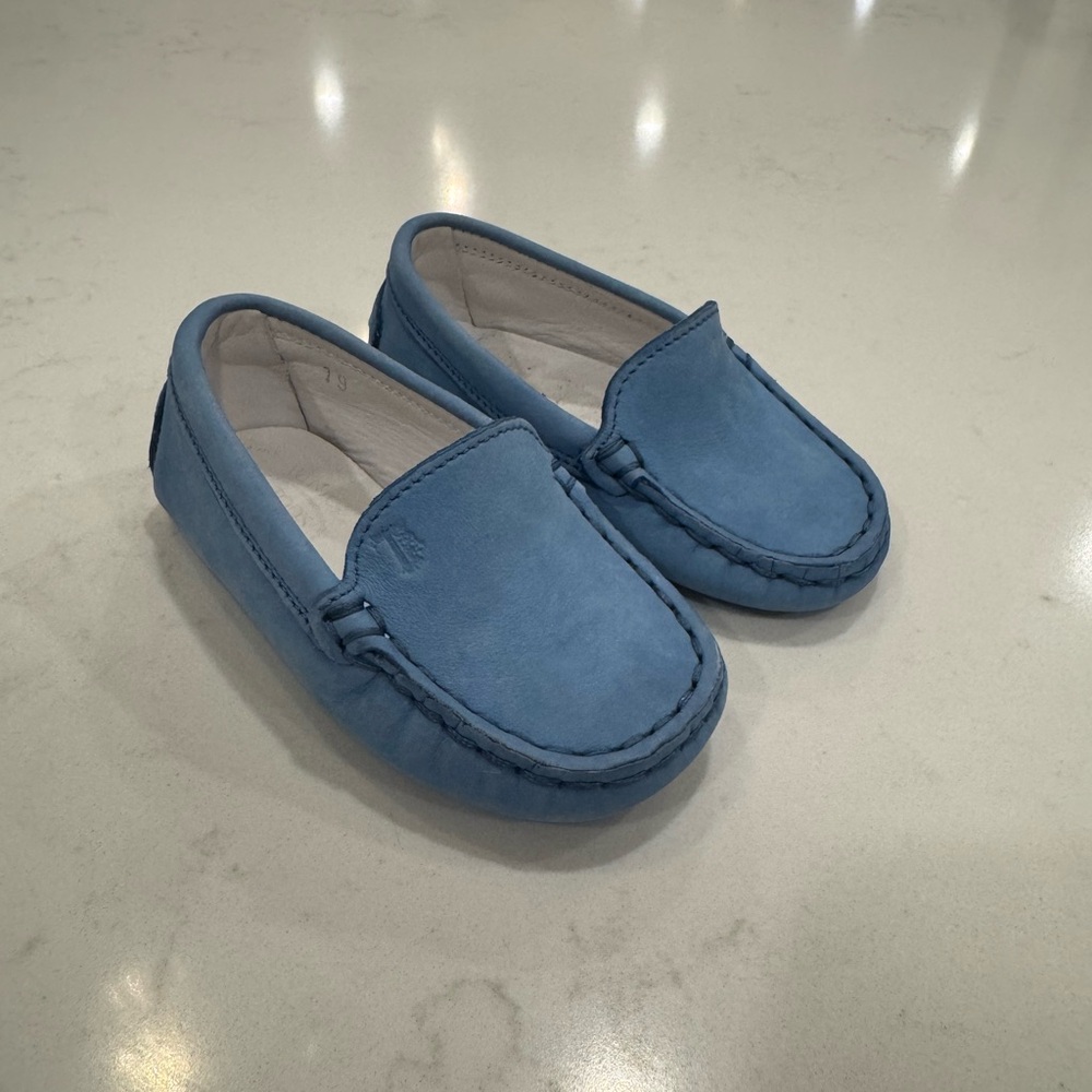 Tod's Light Blue Kids Moccasins